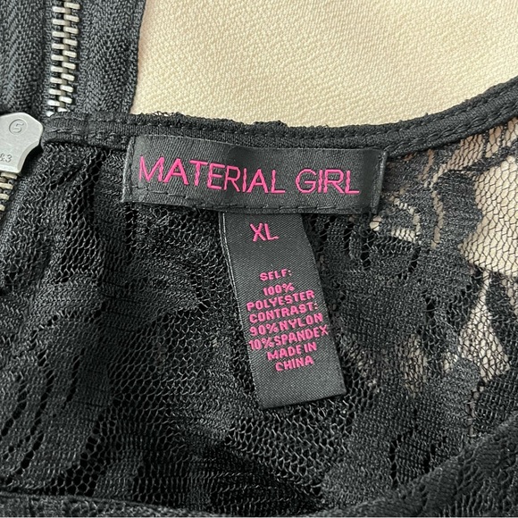 Material Girl ladies Cream and Black Mini Dress size XL - Picture 7 of 7